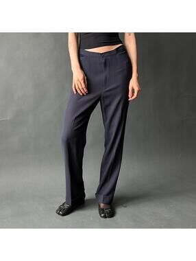 Yohji Yamamoto + Noir Silk Trousers
